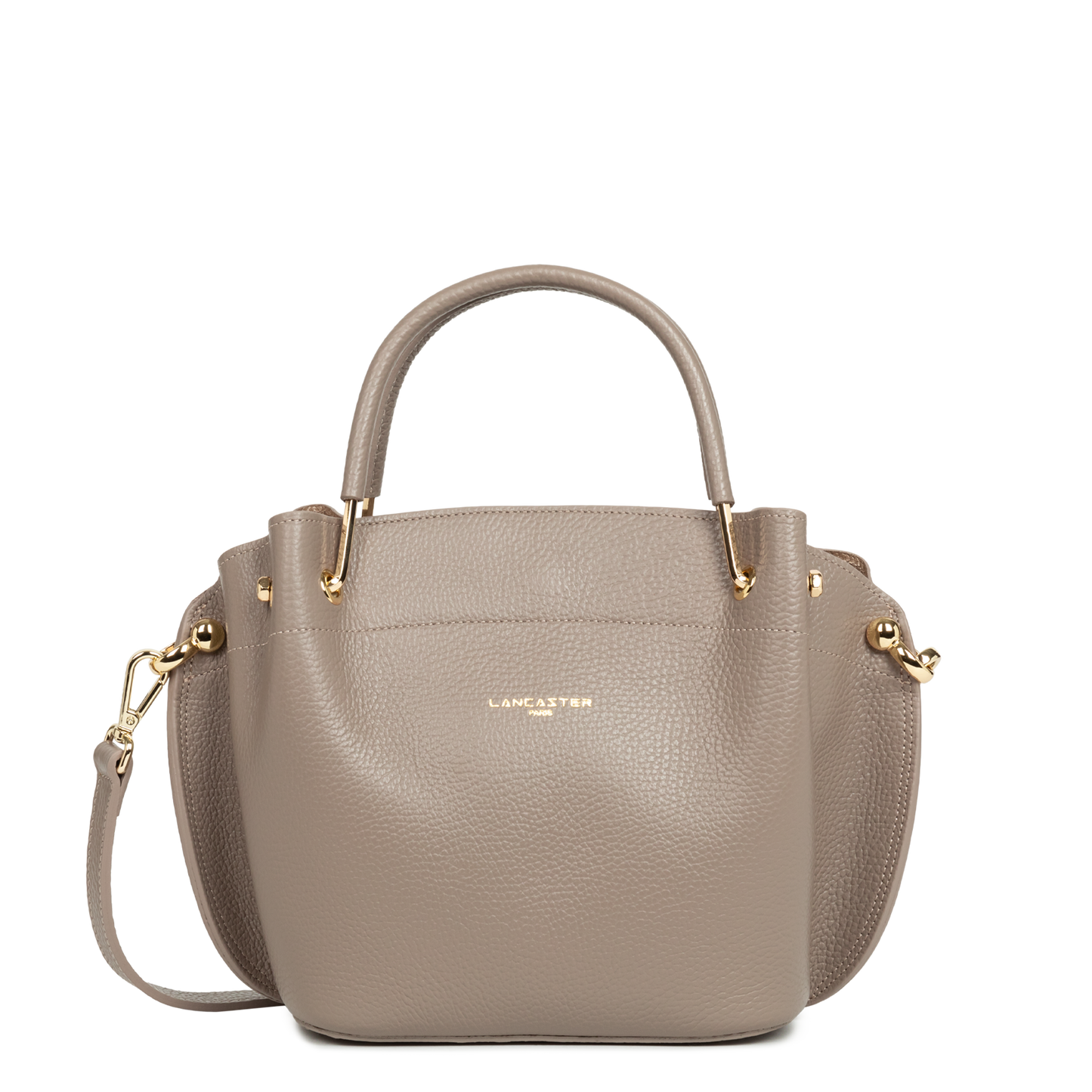 sac à main - foulonné double #couleur_galet-in-or