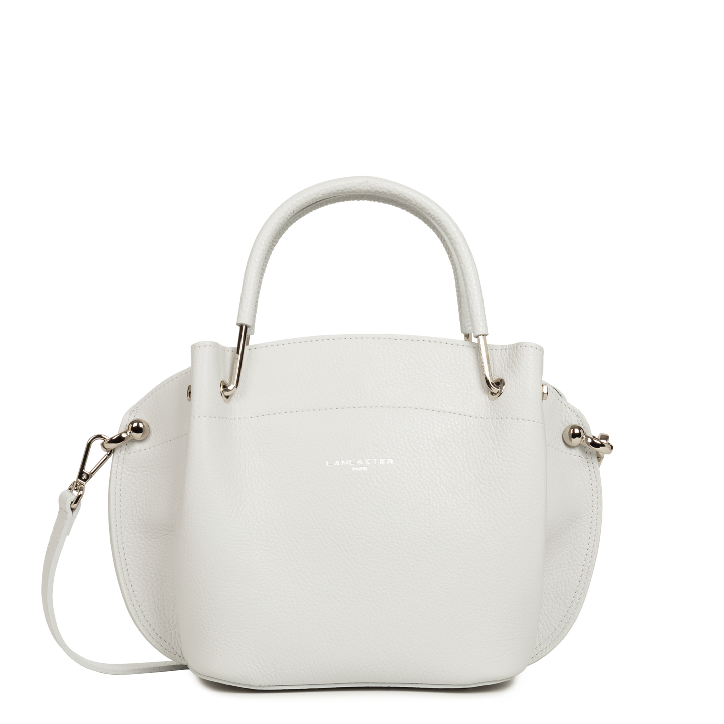 sac à main - foulonné double #couleur_gris-clair-in-argent