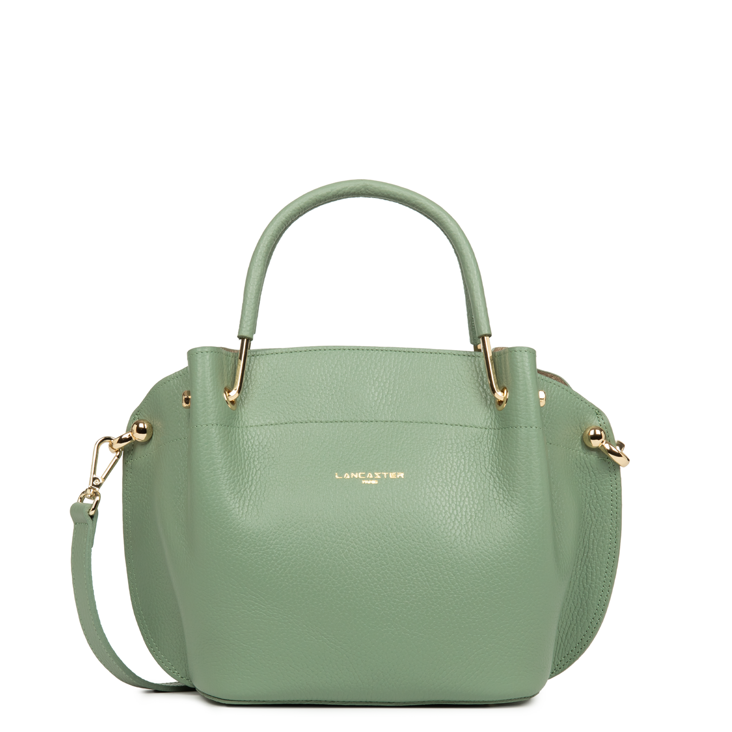 sac à main - foulonné double #couleur_jade-antic-in-or-ple