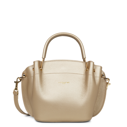 sac à main - foulonné double #couleur_or-ple-in-nude