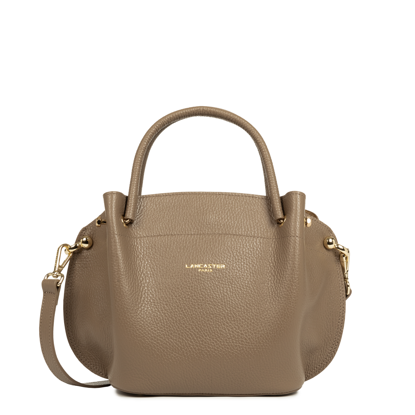 sac à main - foulonné double #couleur_taupe-in-or