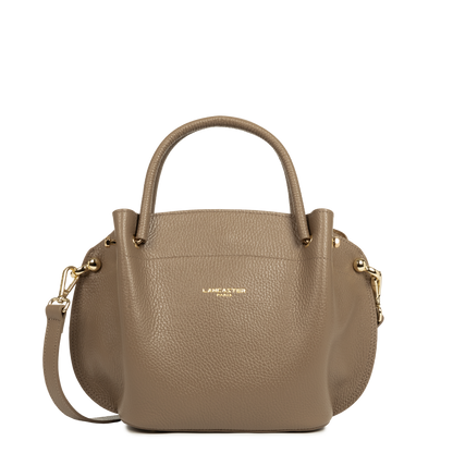 sac à main - foulonné double #couleur_taupe-in-or