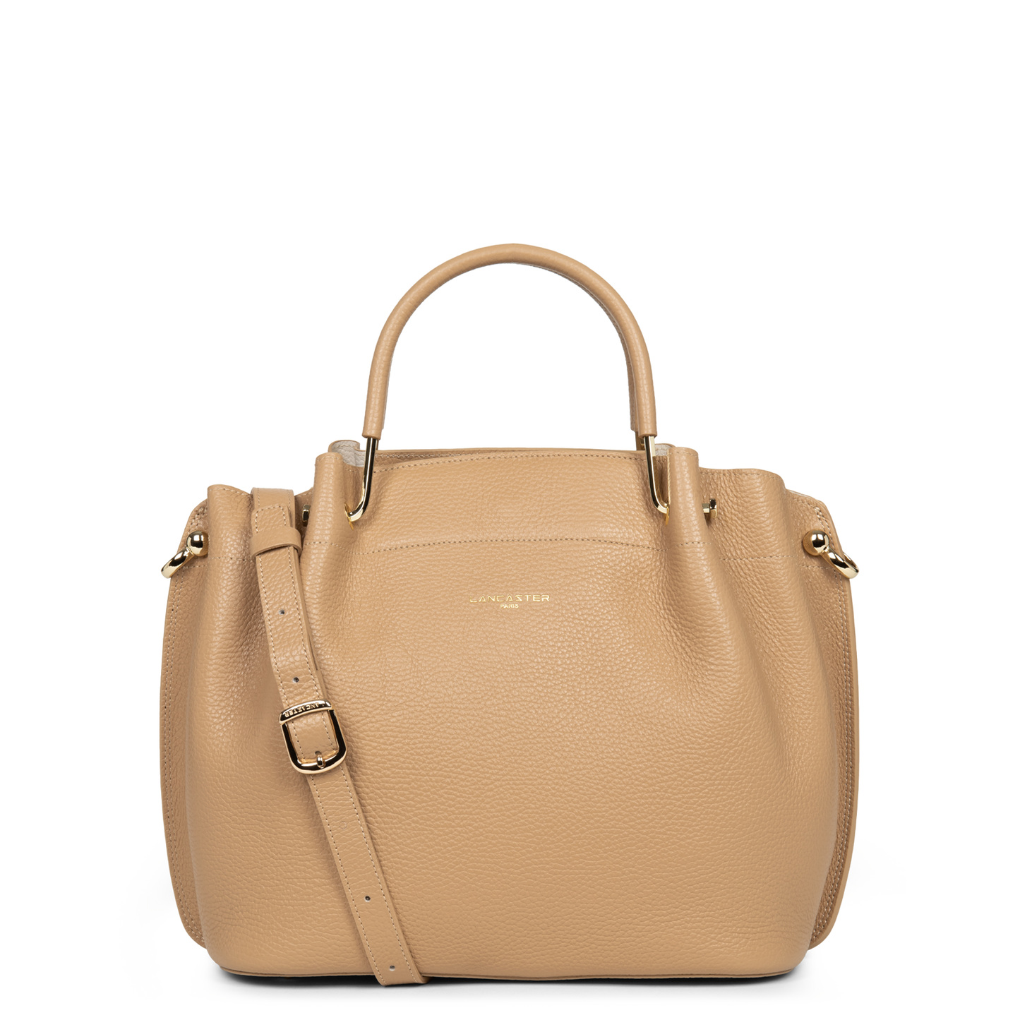 grand sac à main - foulonné double #couleur_naturel-in-beige