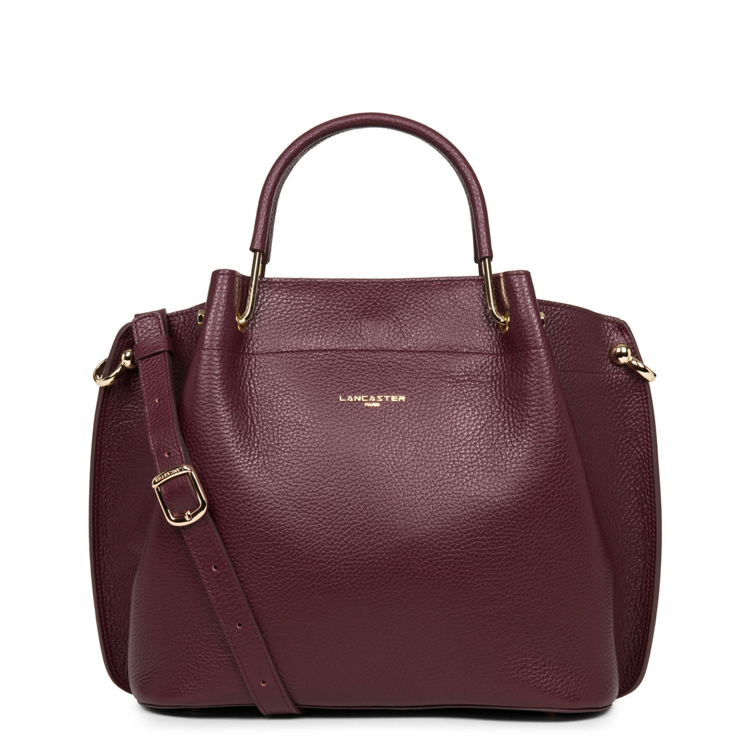 grand sac à main - foulonné double #couleur_pourpre-in-fuxia