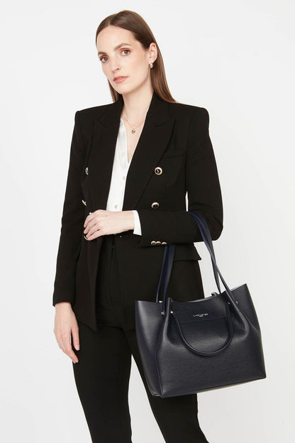 Grand sac cabas épaule - Foulonné Double LOUISA
