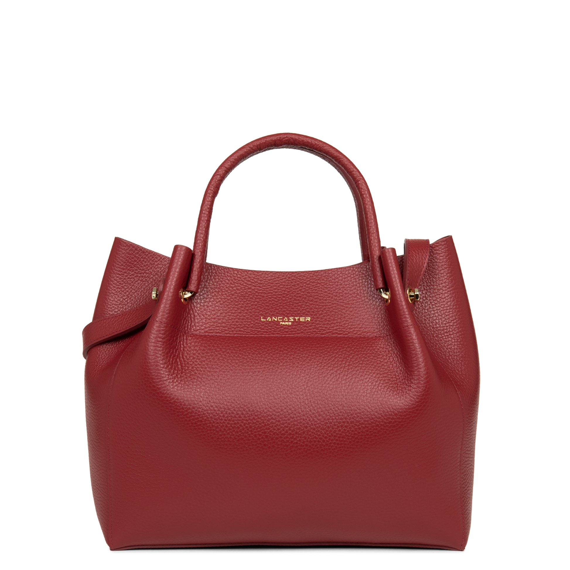 sac cabas épaule - foulonné double #couleur_carmin-in-blush