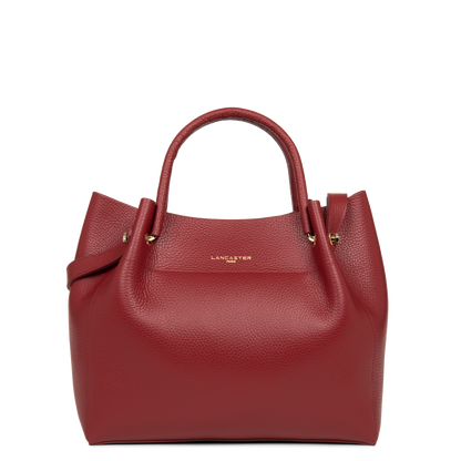 sac cabas épaule - foulonné double #couleur_carmin-in-blush