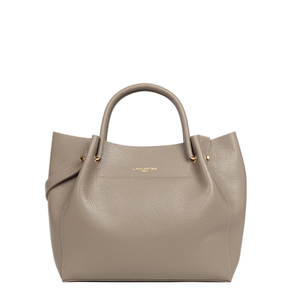 sac cabas épaule - foulonné double #couleur_galet-in-or