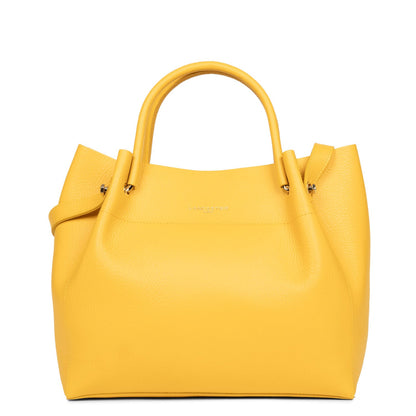 sac cabas épaule - foulonné double #couleur_jaune-in-or