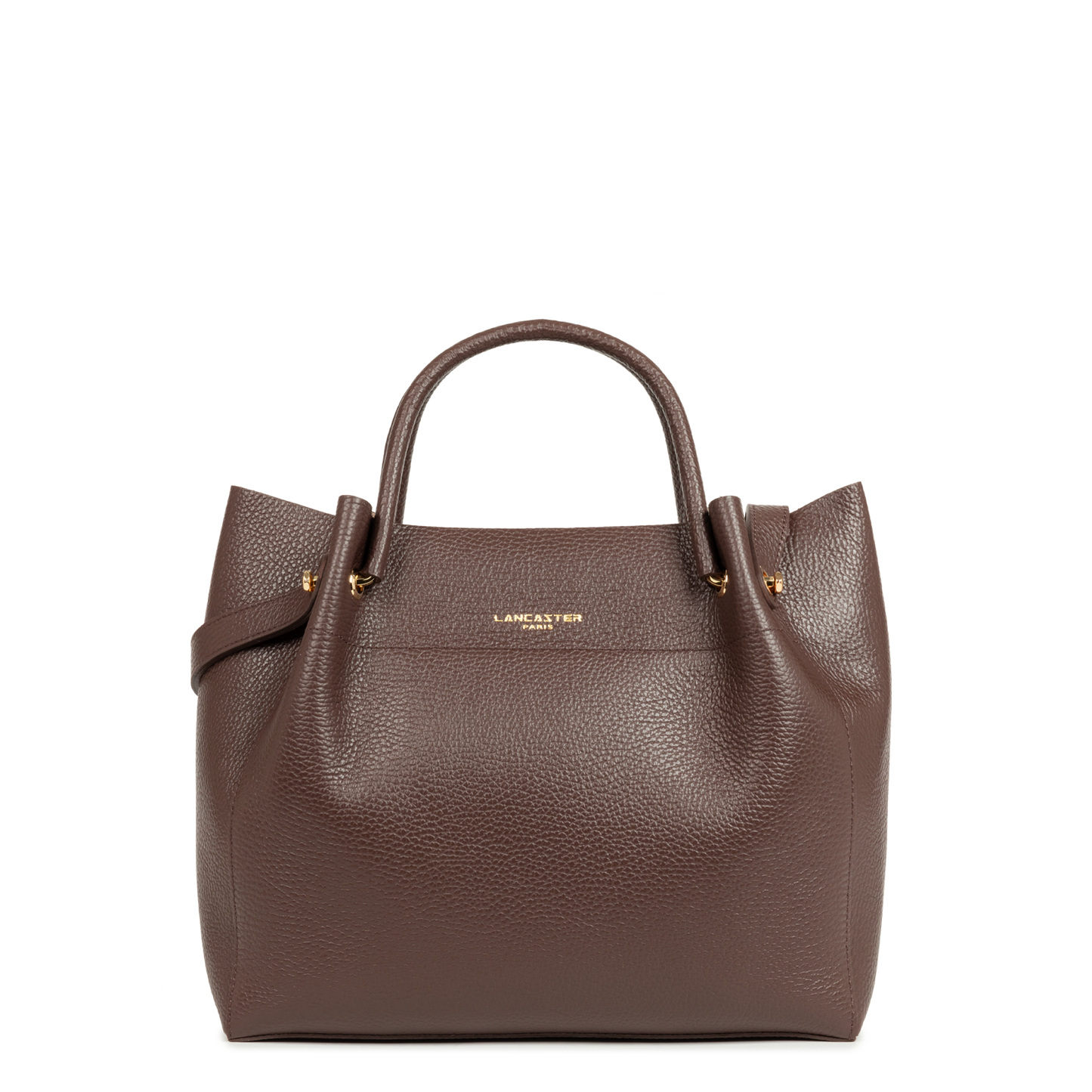 grand sac cabas épaule - foulonné double louisa #couleur_marron-in-or-ple