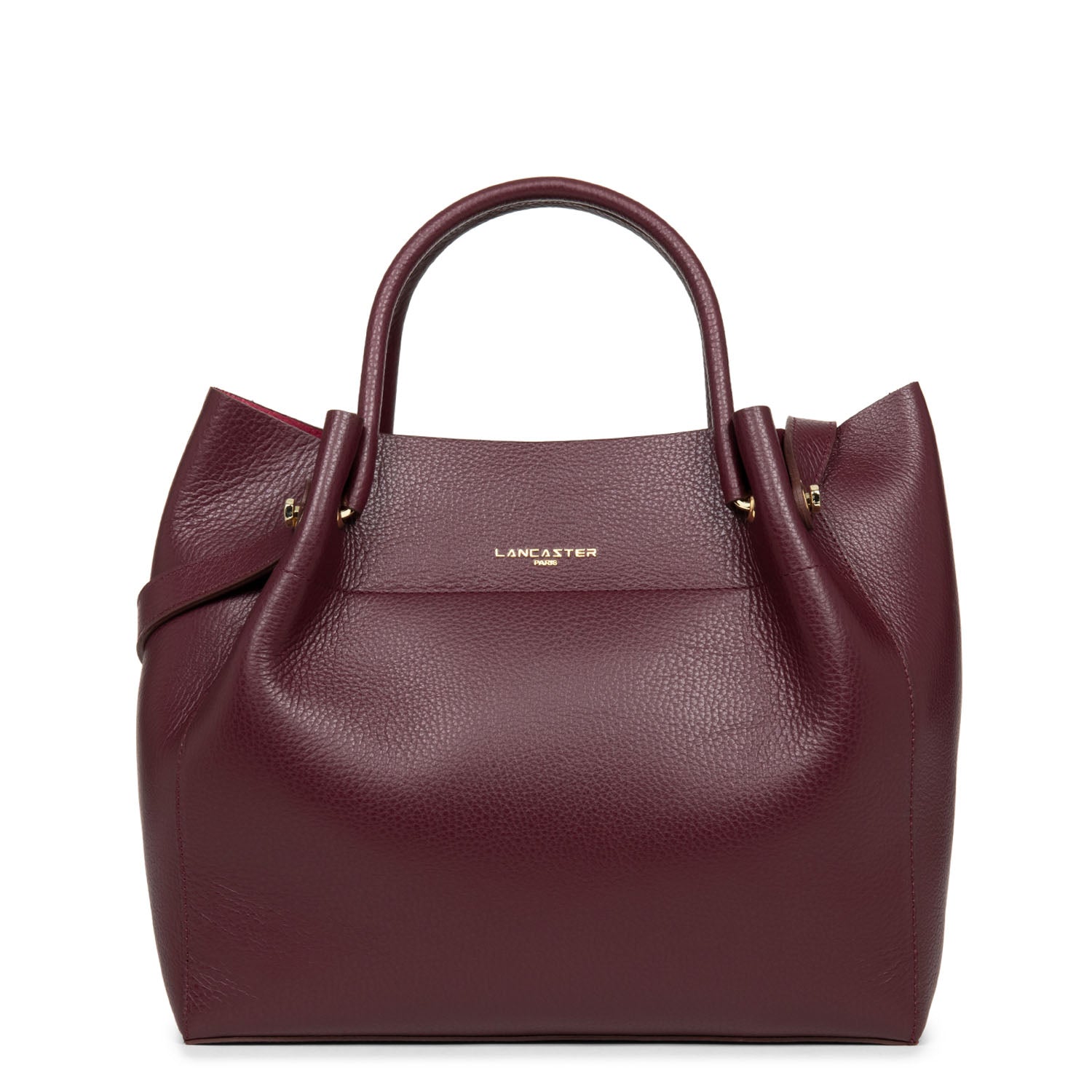 sac cabas épaule - foulonné double #couleur_pourpre-in-fuxia
