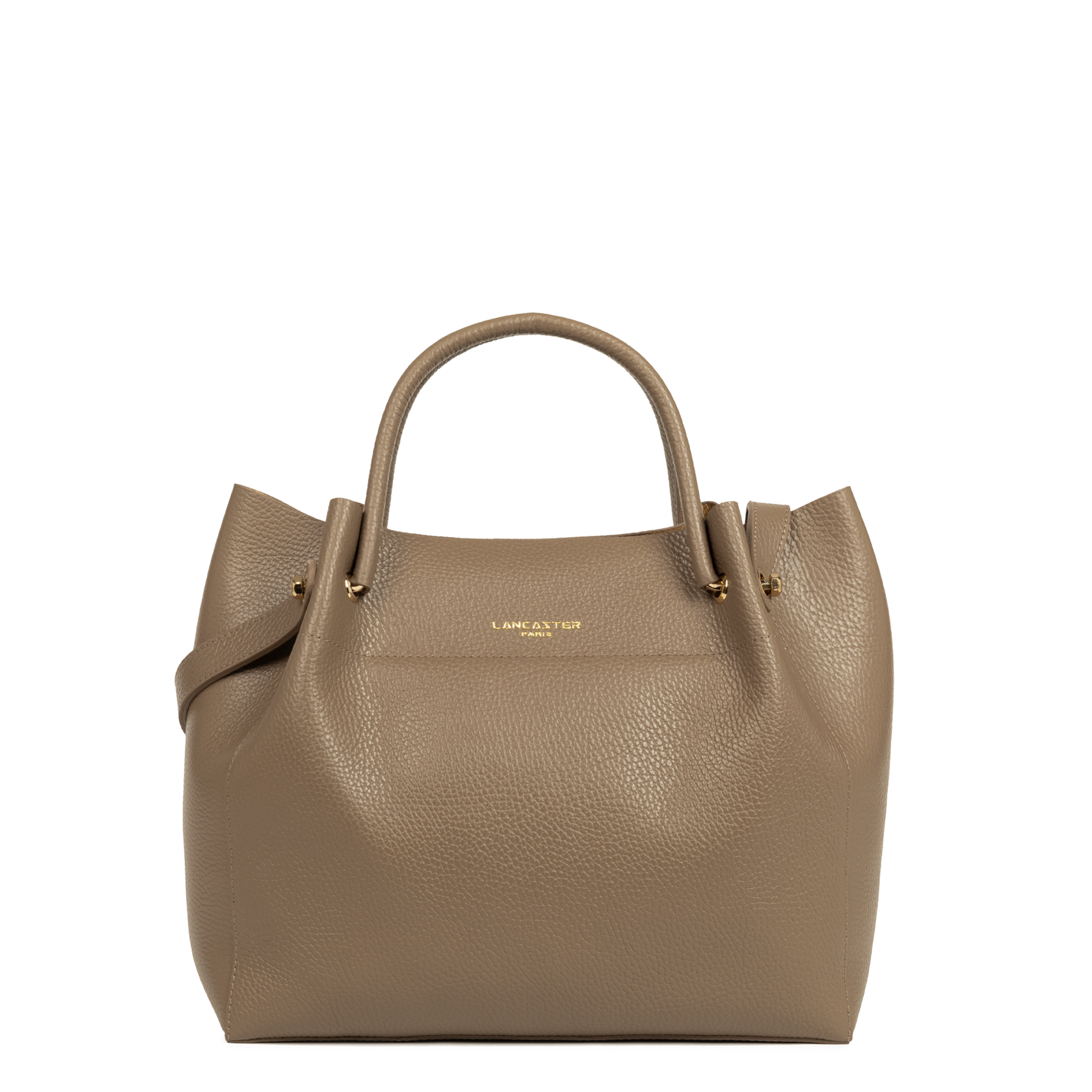 sac cabas épaule - foulonné double #couleur_taupe-in-or