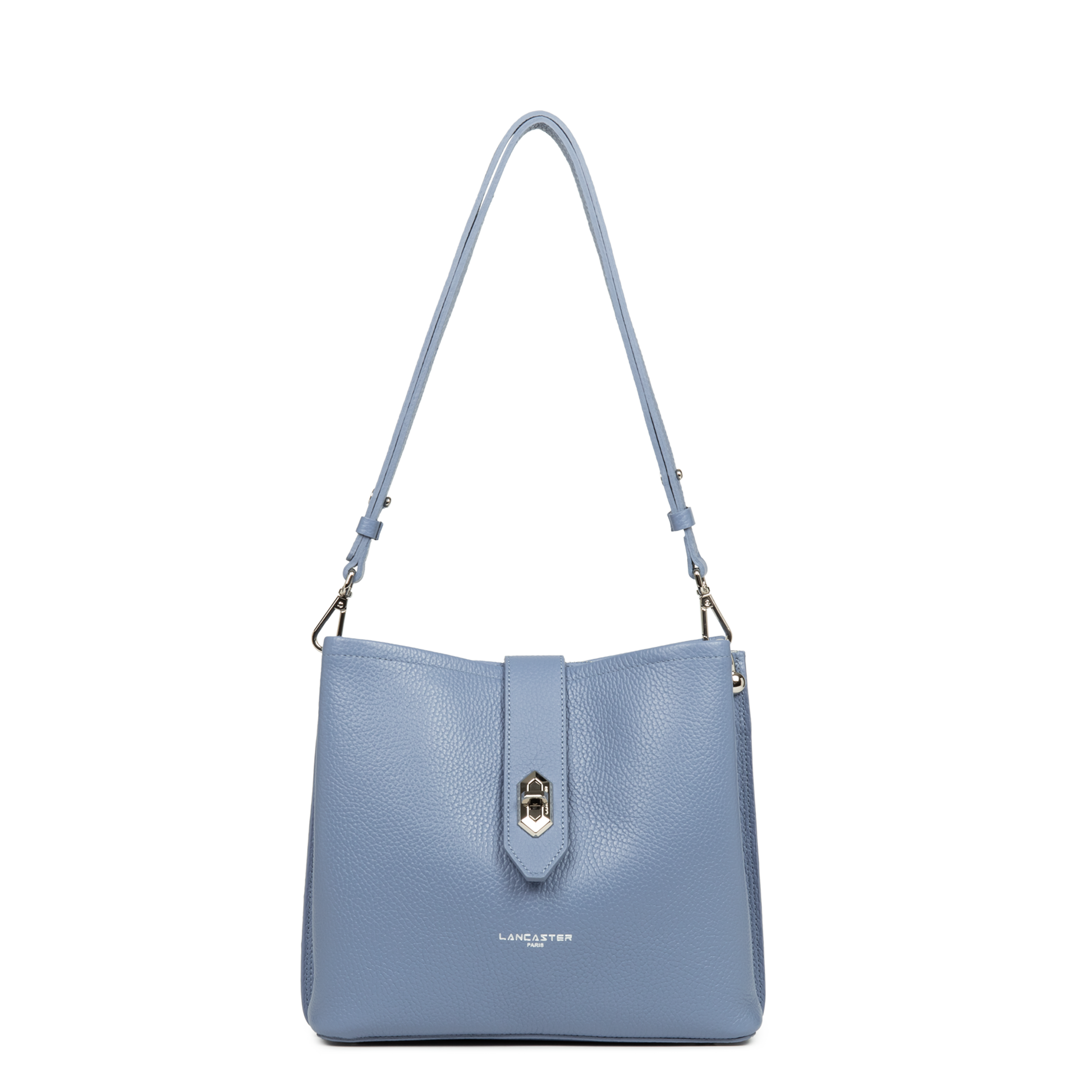 sac seau - top double #couleur_bleu-cendre-in-argent