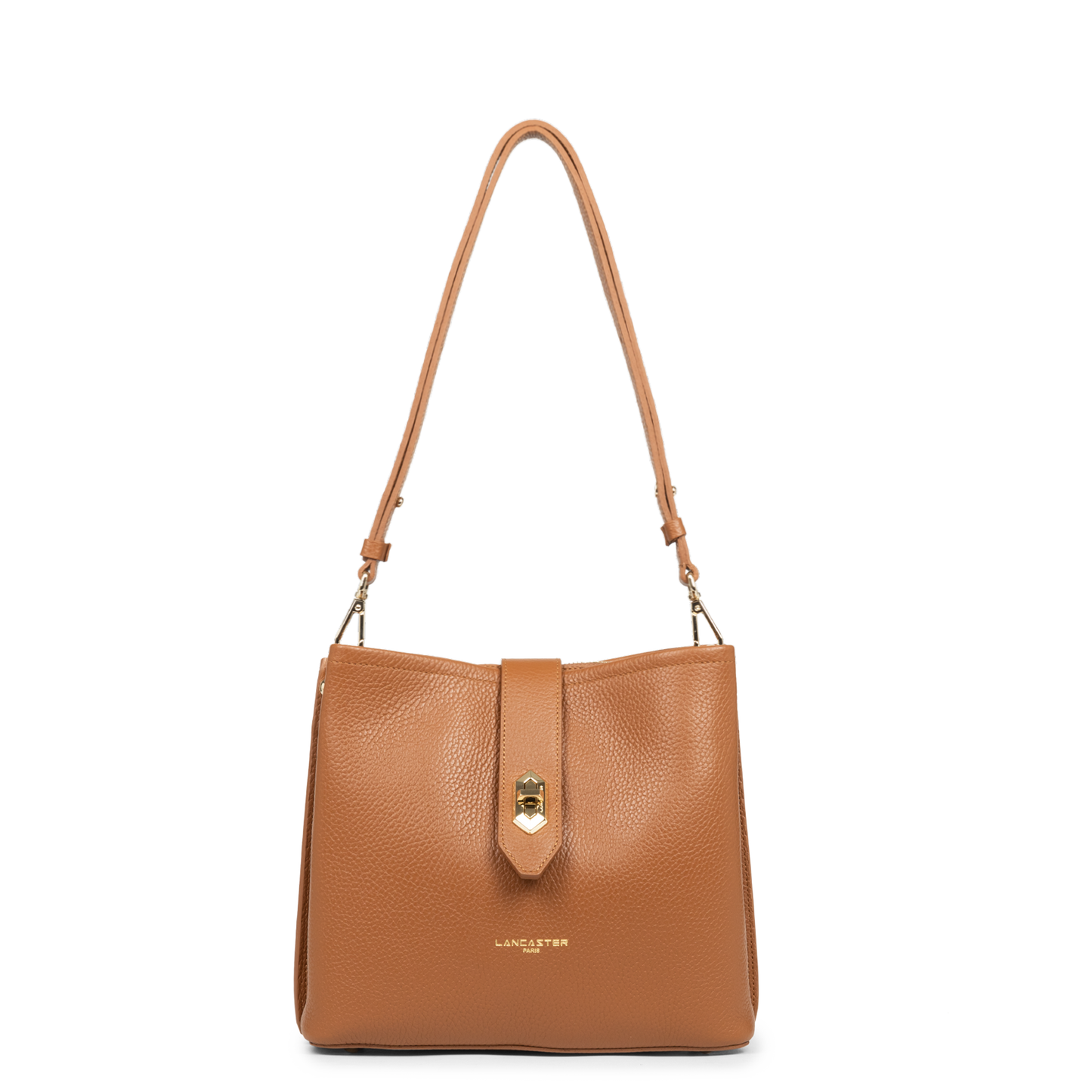 sac seau - top double #couleur_camel-in-orange