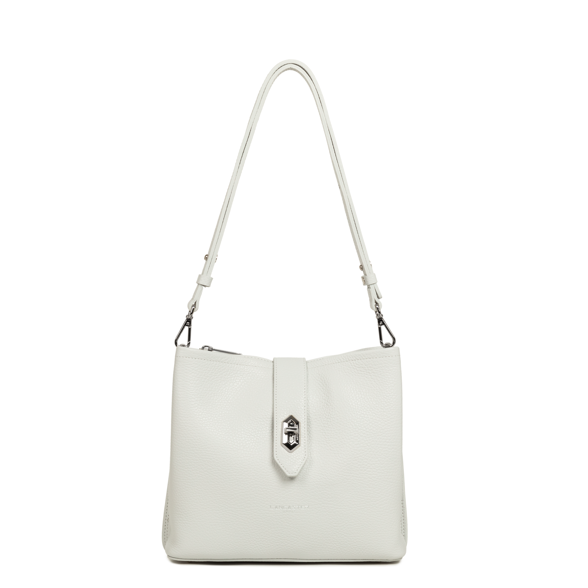 sac seau - top double #couleur_gris-clair-in-argent