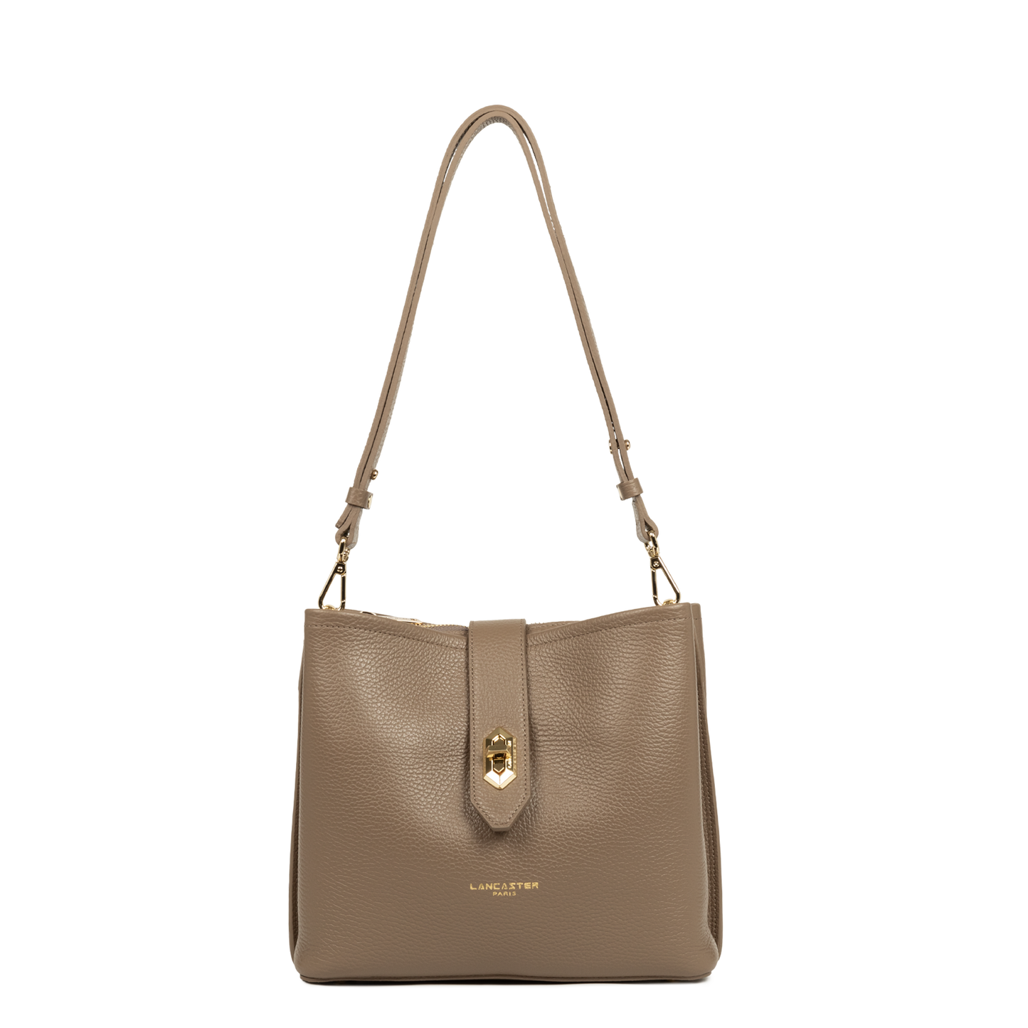 sac seau - top double #couleur_taupe-in-or