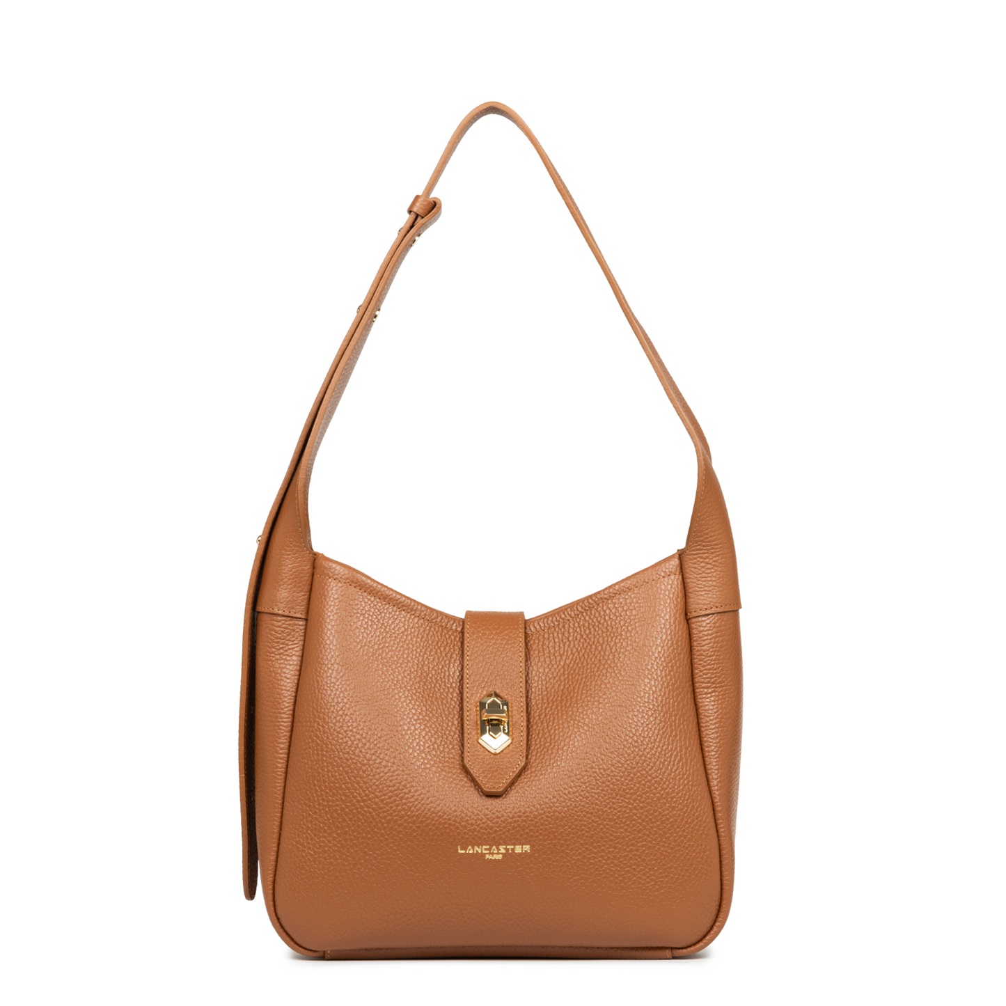 Petit sac seau - Top Double #couleur_camel-in-orange