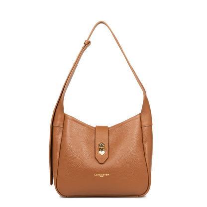 Petit sac seau - Top Double #couleur_camel-in-orange