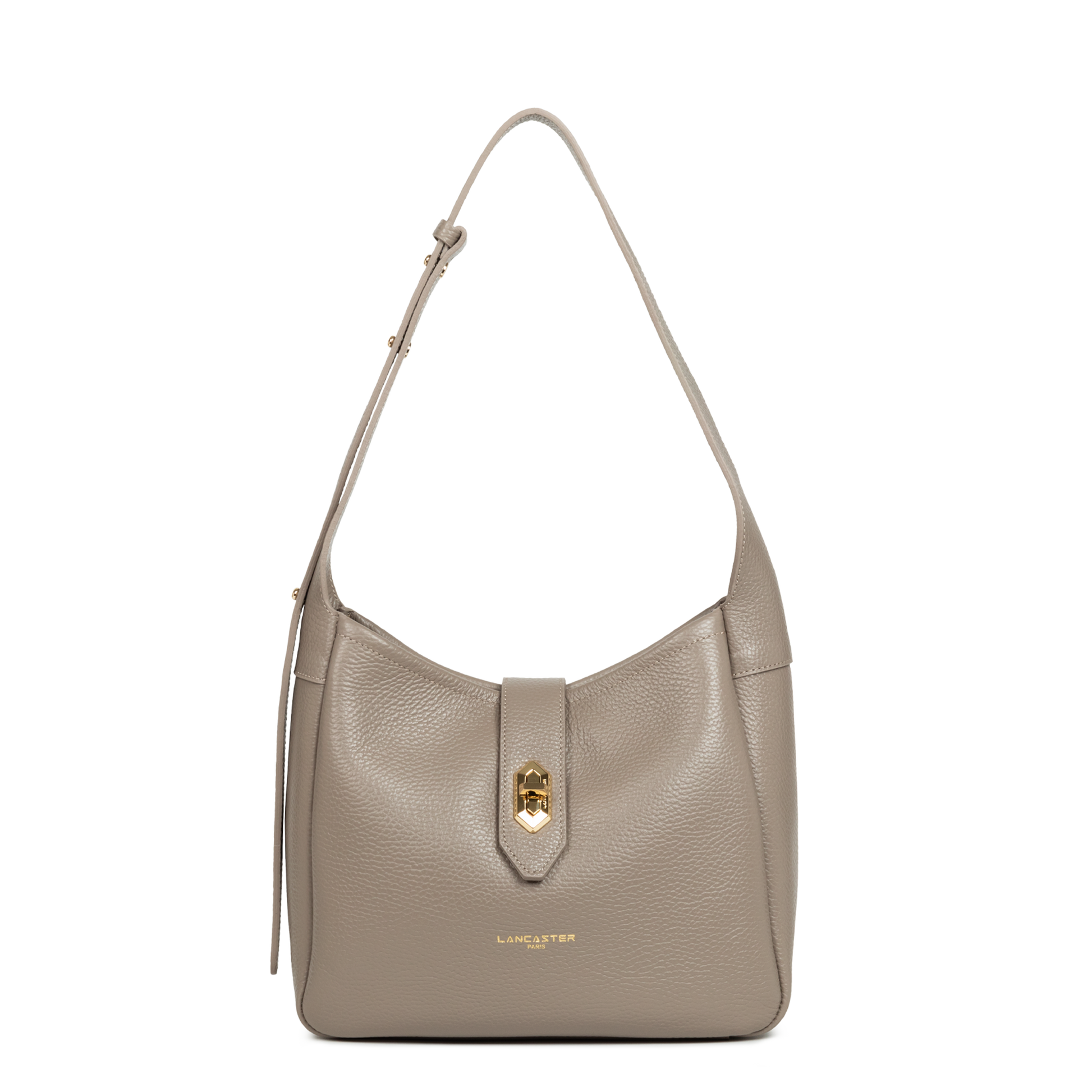 petit sac seau - top double #couleur_galet-in-or
