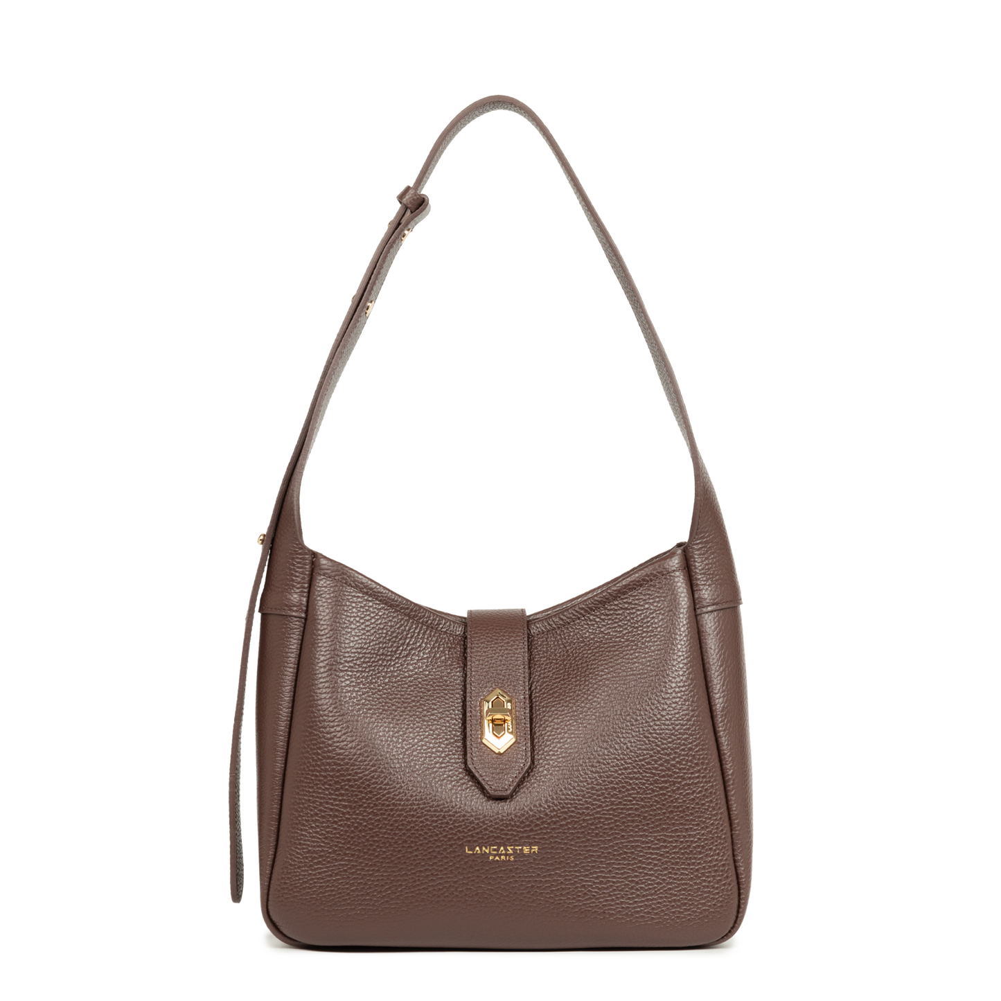 petit sac seau - top double #couleur_marron-in-or-ple