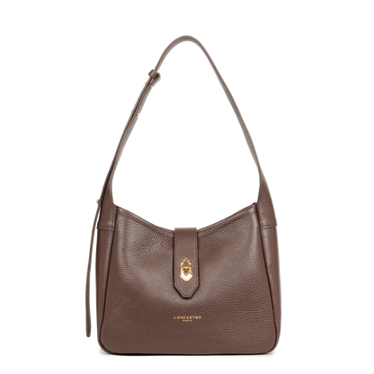 petit sac seau - top double #couleur_marron-in-or-ple