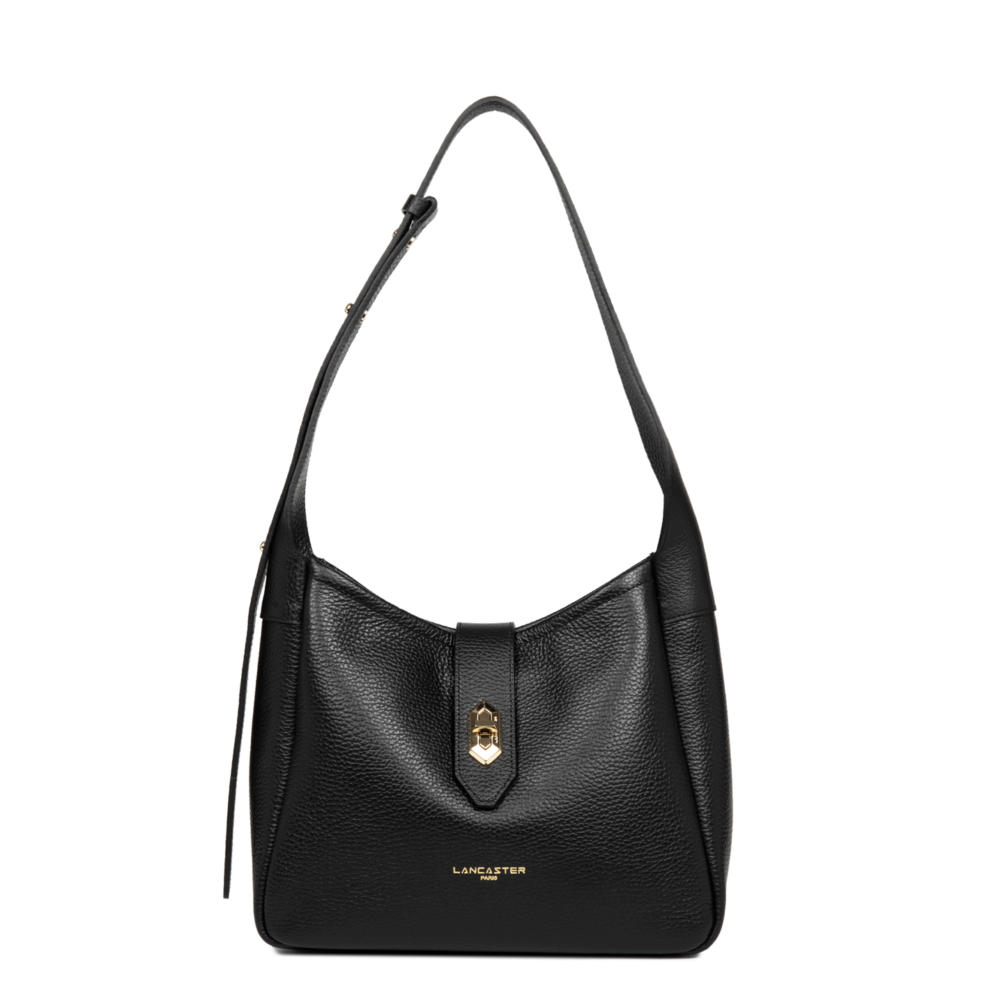 Petit sac seau - Top Double #couleur_noir-in-nude