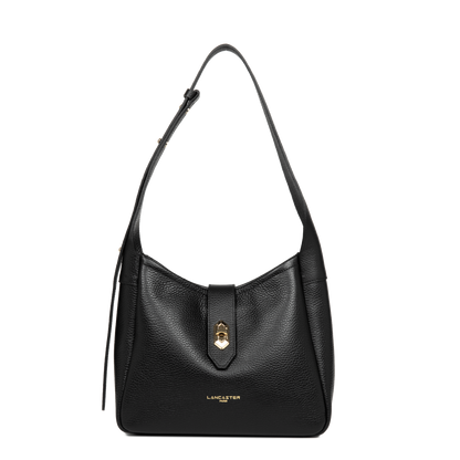 Petit sac seau - Top Double #couleur_noir-in-nude
