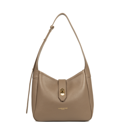 petit sac seau - top double #couleur_taupe-in-or