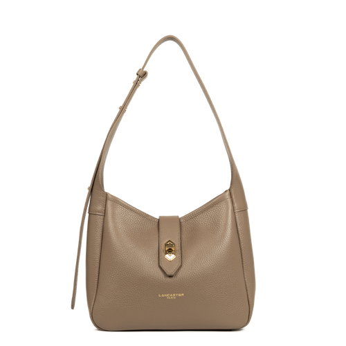 petit sac seau - top double #couleur_taupe-in-or