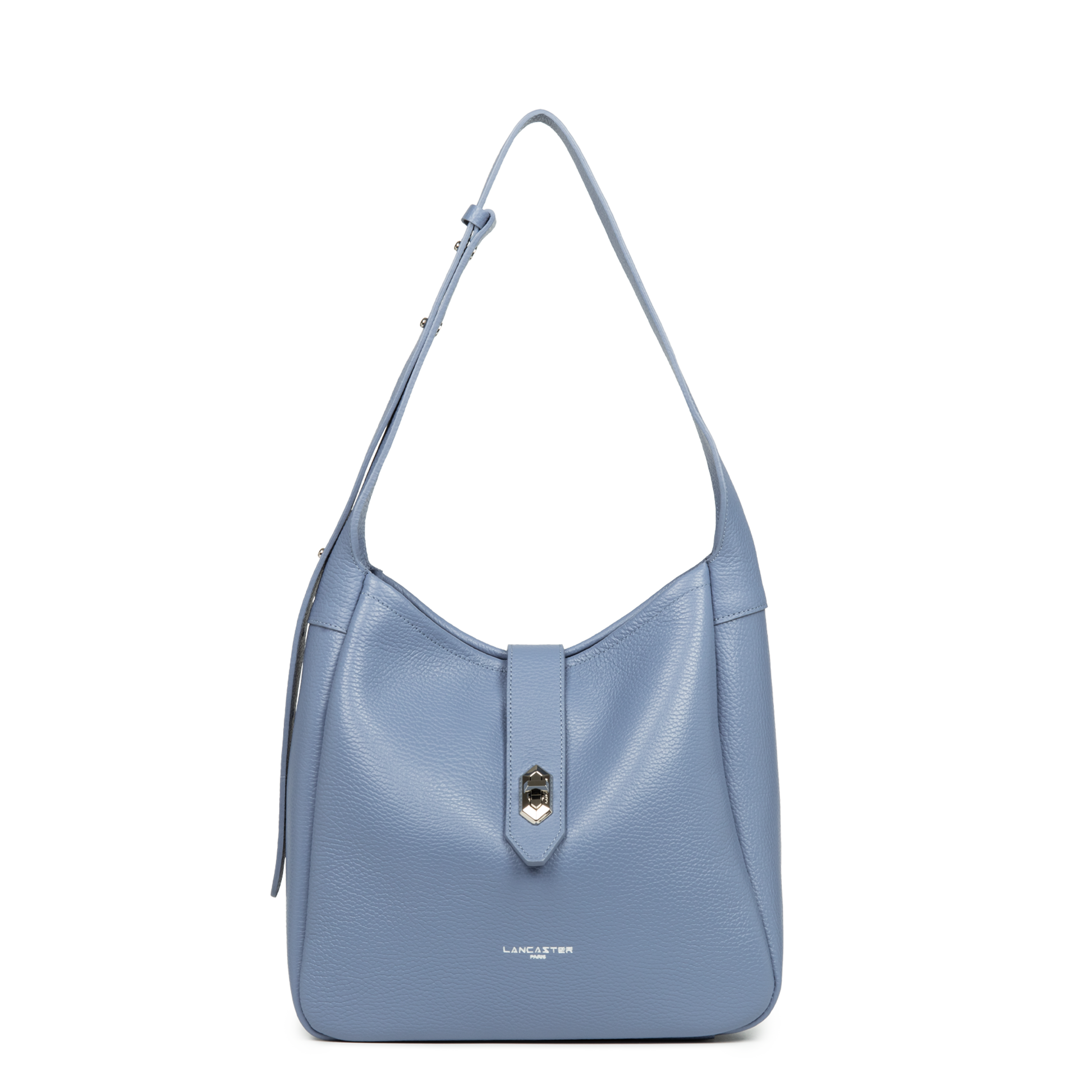 sac seau - top double #couleur_bleu-cendre-in-argent