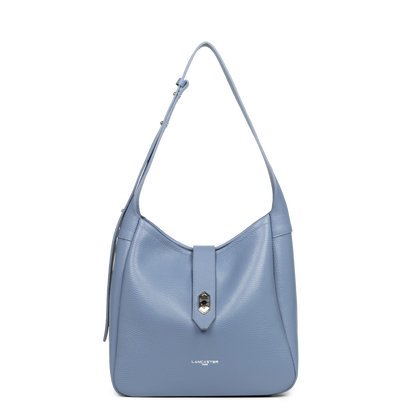 sac seau - top double #couleur_bleu-cendre-in-argent