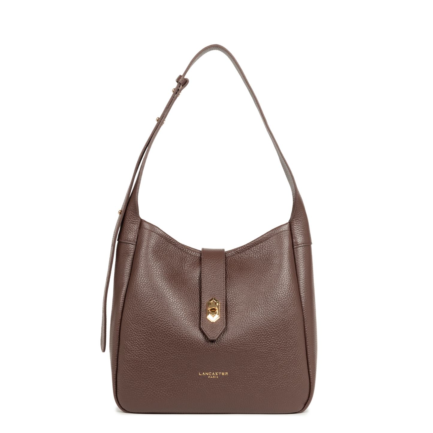 sac seau - top double #couleur_marron-in-or-ple