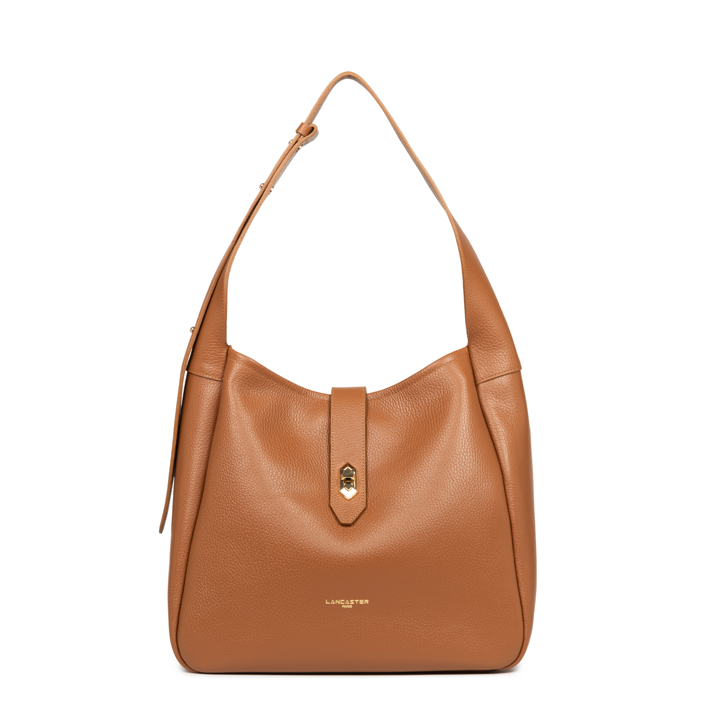 Grand sac seau - Top Double #couleur_camel-in-orange