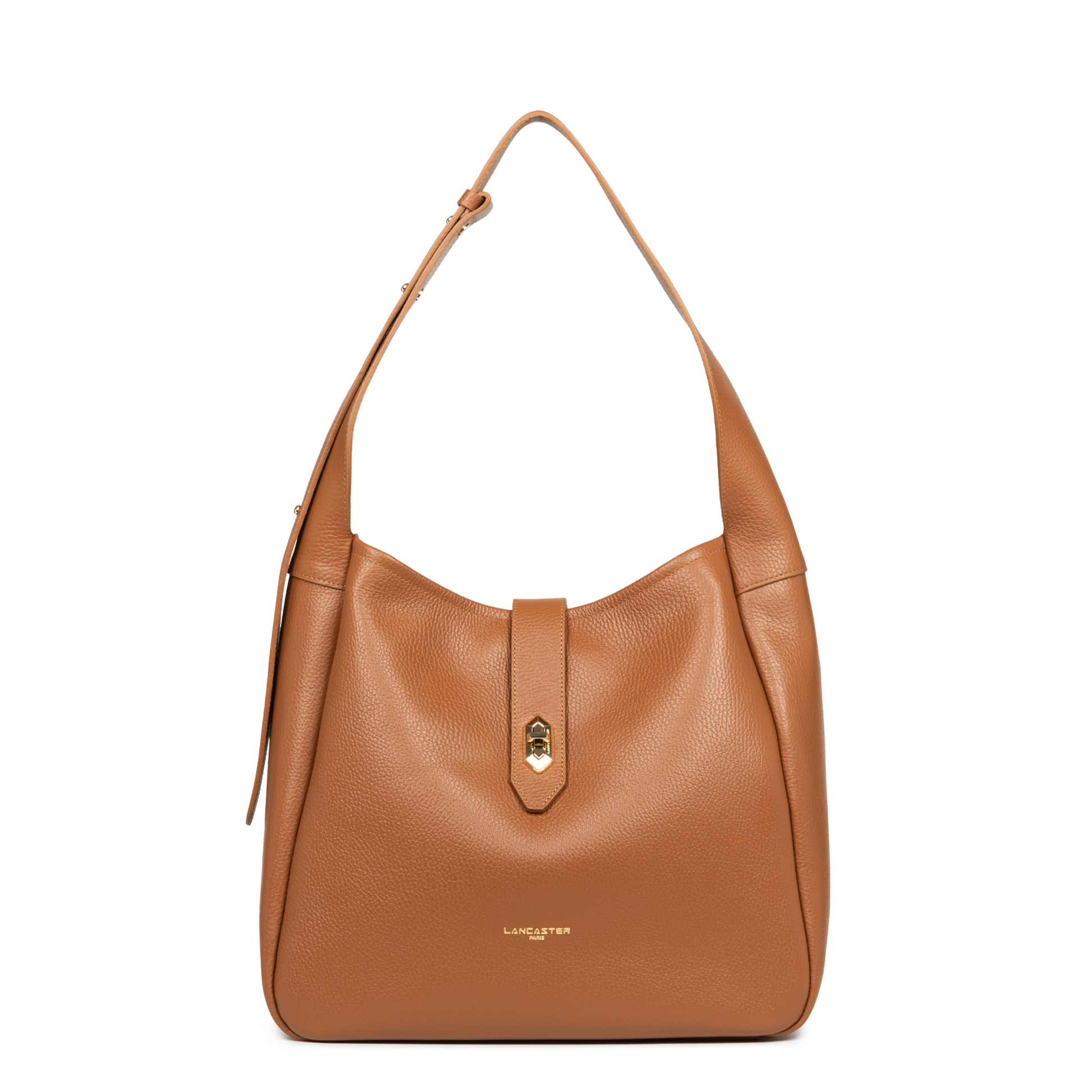 Grand sac seau - Top Double #couleur_camel-in-orange