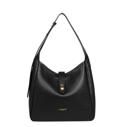 Grand sac seau - Top Double #couleur_noir-in-nude