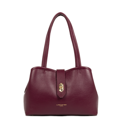 sac cabas épaule - top double #couleur_bordeaux-in-or-ple