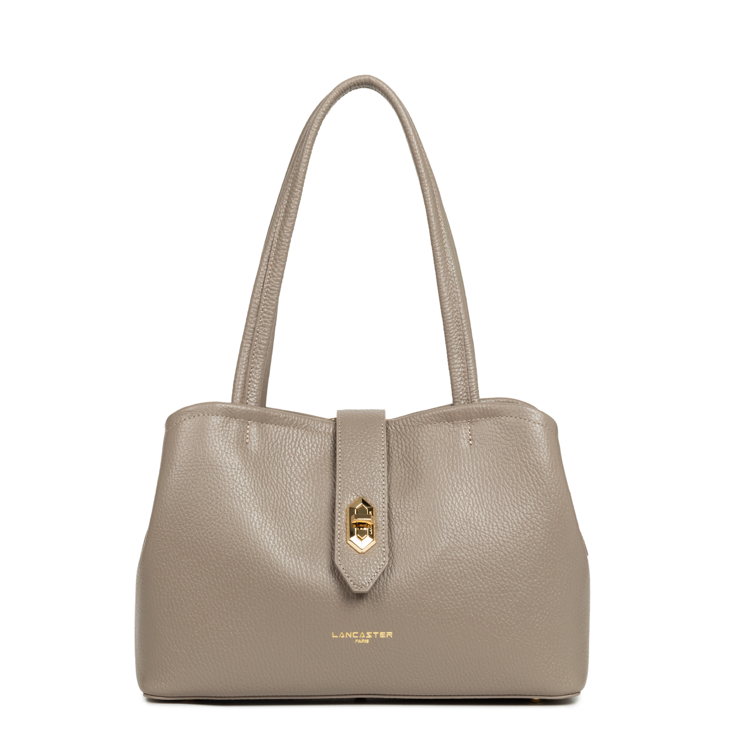 sac cabas épaule - top double #couleur_galet-in-or