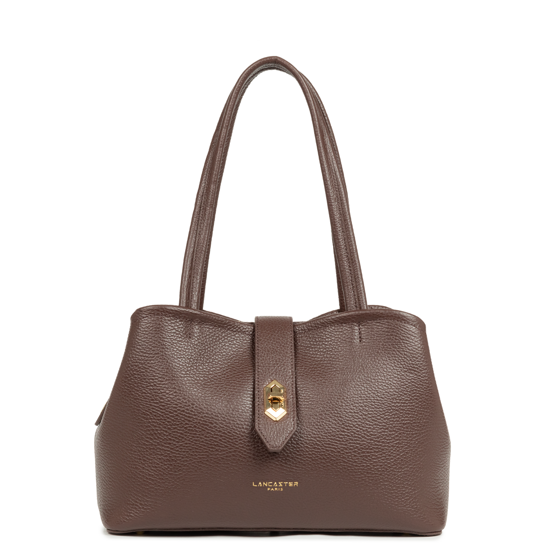sac cabas épaule - top double #couleur_marron-in-or-ple