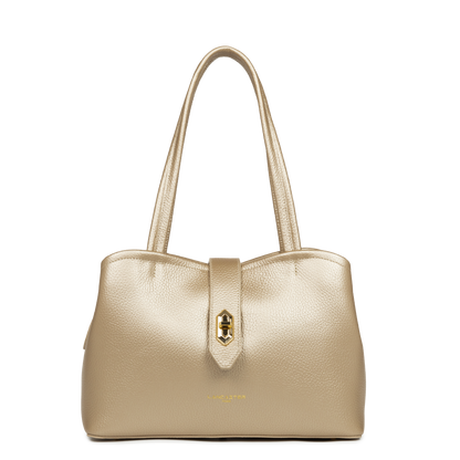 sac cabas épaule - top double #couleur_or-ple-in-nude