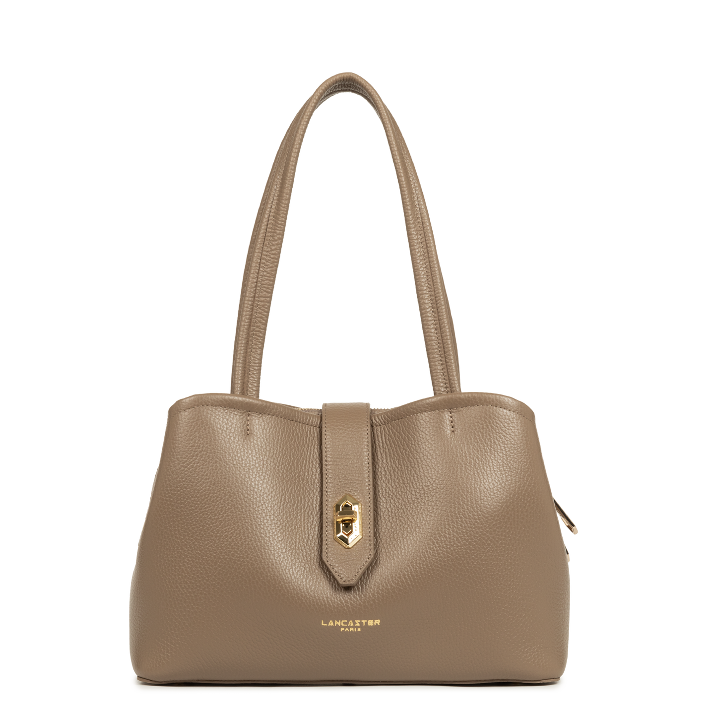 sac cabas épaule - top double #couleur_taupe-in-or
