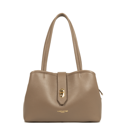 sac cabas épaule - top double #couleur_taupe-in-or