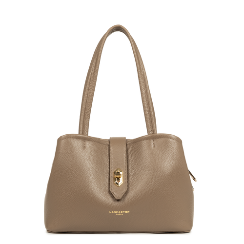 sac cabas épaule - top double #couleur_taupe-in-or