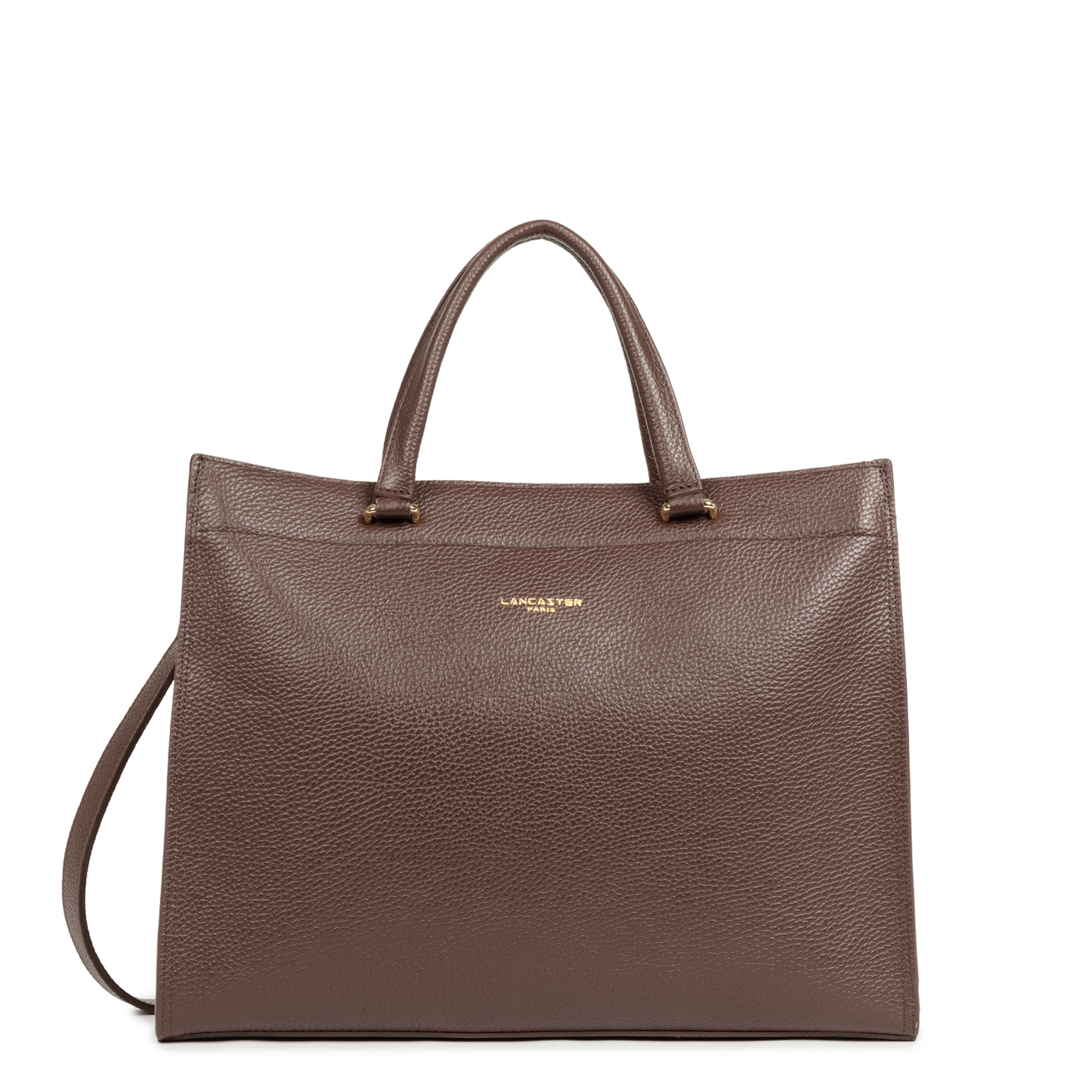 grand sac cabas main - foulonné double daily #couleur_marron-in-or-ple