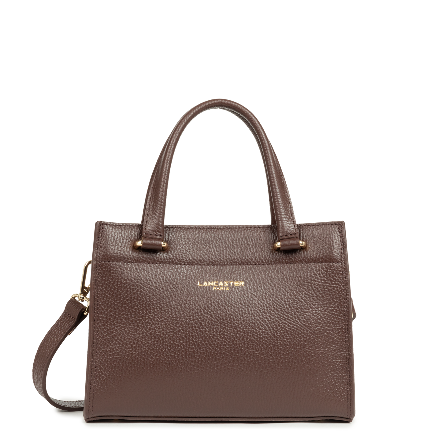 petit sac à main - foulonné double daily #couleur_marron-in-or-ple