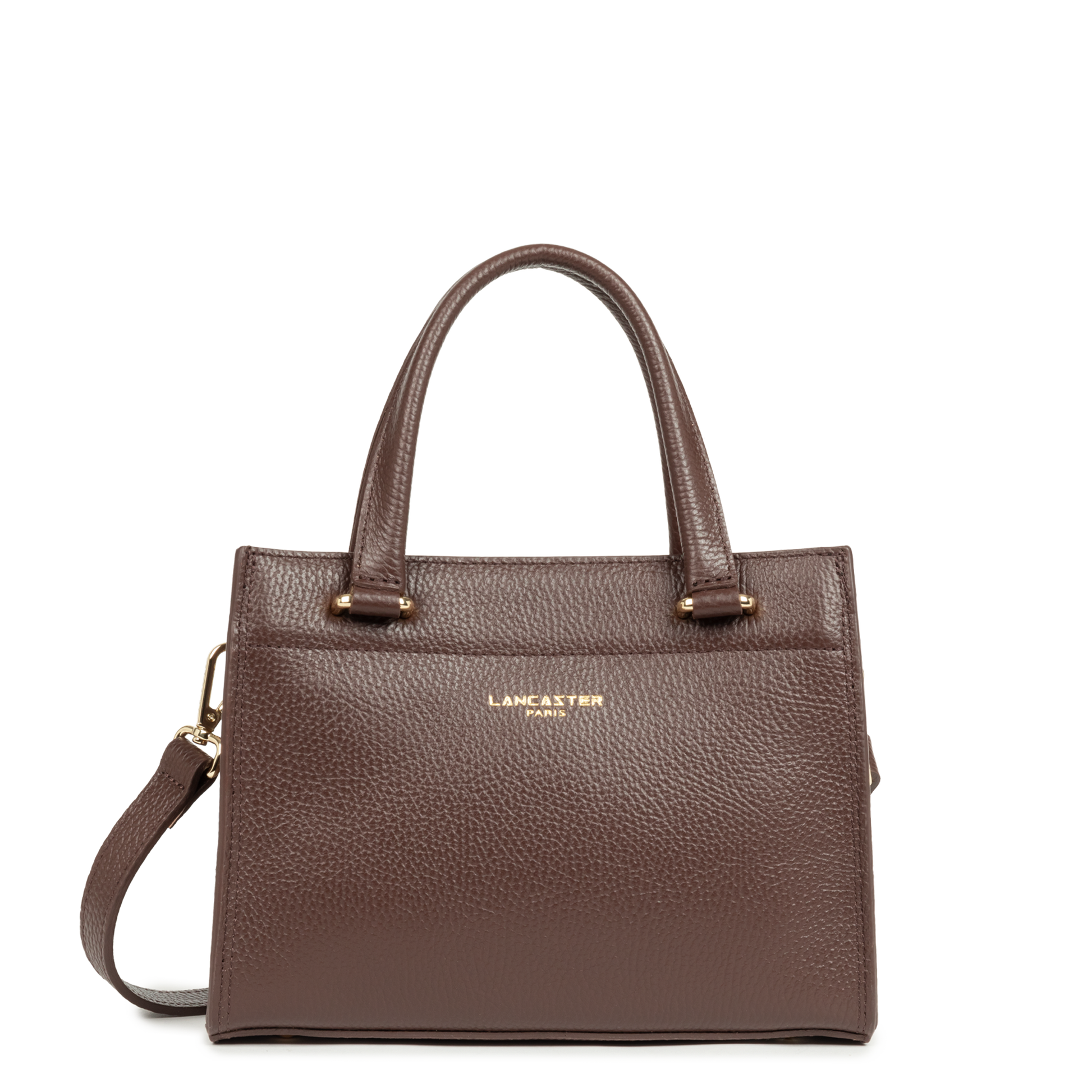 petit sac à main - foulonné double daily #couleur_marron-in-or-ple