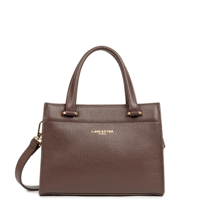 petit sac à main - foulonné double daily #couleur_marron-in-or-ple