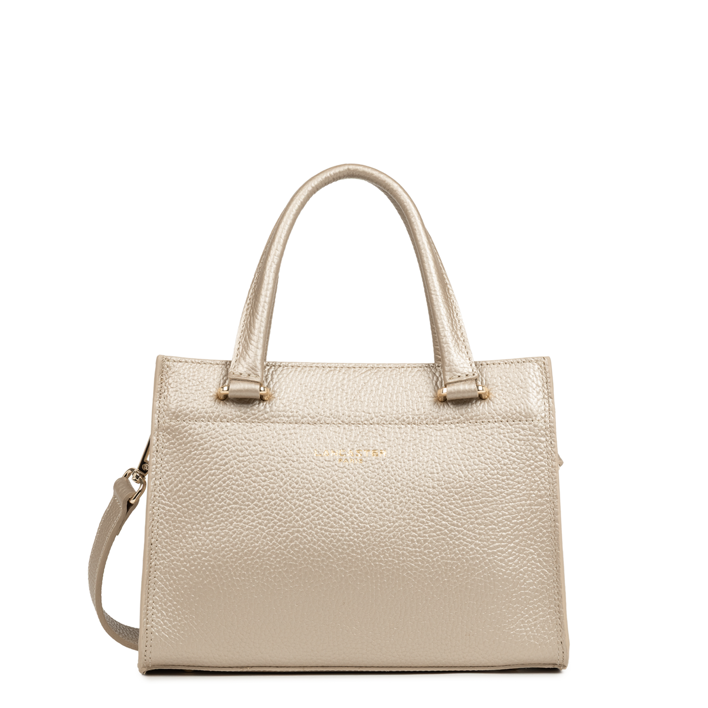 petit sac à main - foulonné double daily #couleur_or-ple-in-nude
