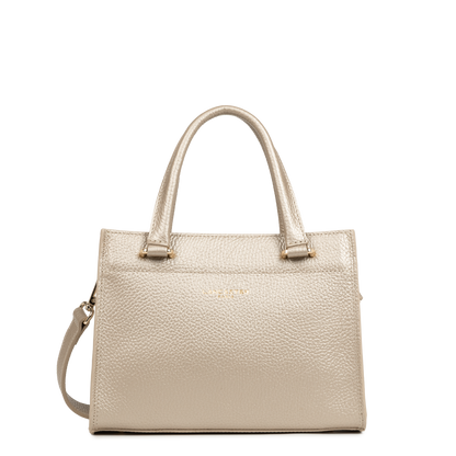 petit sac à main - foulonné double daily #couleur_or-ple-in-nude