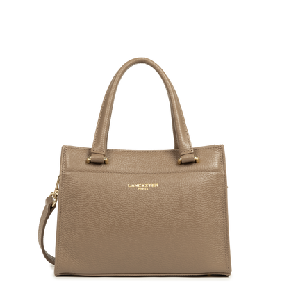 petit sac à main - foulonné double #couleur_taupe-in-or