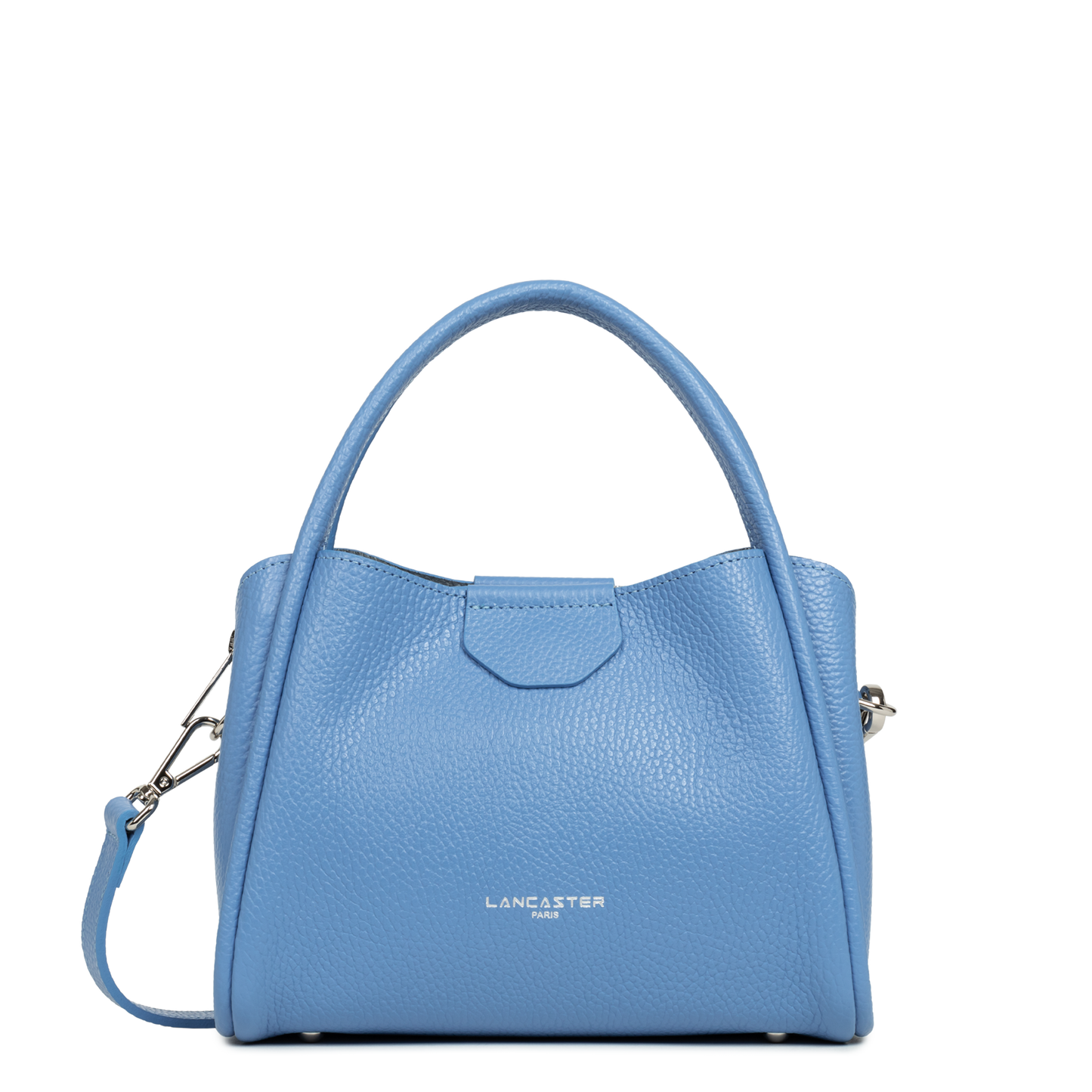 petit sac à main - ida double #couleur_bleu-santorin-in-argent